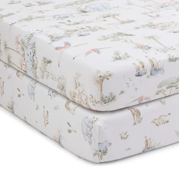Pack Of 2 Savannah 100% Cotton Fitted Sheets 4 Pack Of 2 Savannah 100% Cotton Fitted Sheets - Image 4