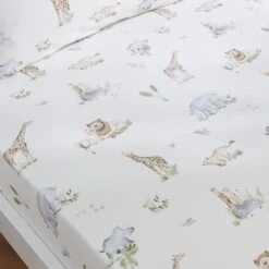 Pack Of 2 Savannah 100% Cotton Fitted Sheets 14 Pack Of 2 Savannah 100% Cotton Fitted Sheets -IT Luggage Kids Sales Store 30964277 alt01