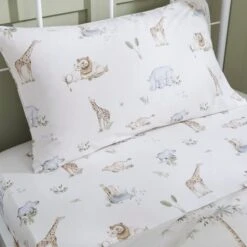 Pack Of 2 Savannah 100% Cotton Fitted Sheets 16 Pack Of 2 Savannah 100% Cotton Fitted Sheets -IT Luggage Kids Sales Store 30964277 alt03