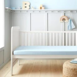 Pack Of 2 Plain 100% Cotton Jersey Fitted Sheets -IT Luggage Kids Sales Store 30966784