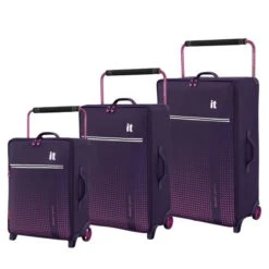 IT Luggage Set Of 3 World's Lightest Vitalize Suitcase Set