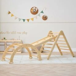 Tutti Bambini Scala Montessori 3 In 1 Pikler Climbing Frame With Climbing Wall -IT Luggage Kids Sales Store 30969106