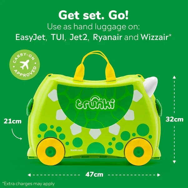 Trunki Dudley The Dinosaur Ride On Suitcase 6 Trunki Dudley The Dinosaur Ride On Suitcase - Image 6