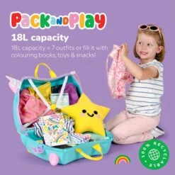 Trunki Una The Unicorn Ride On Suitcase -IT Luggage Kids Sales Store 30975855 alt04
