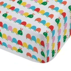 Catherine Lansfield Curious Caterpillar Polycotton Fitted Sheet -IT Luggage Kids Sales Store 30977400 alt01