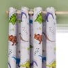 Catherine Lansfield Prehistoric Dinosaurs Blackout Eyelet Curtains