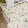 Catherine Lansfield Sleepy Dino Polycotton Fitted Sheet