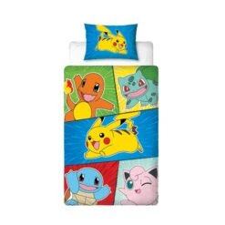 Pokemon Retro Reversible Single Duvet Cover & Pillowcase Set -IT Luggage Kids Sales Store 30977927 alt06