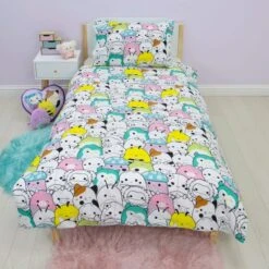 Squishmallows Flash Reversible Single Duvet Cover & Pillowcase Set 10 Squishmallows Flash Reversible Single Duvet Cover & Pillowcase Set -IT Luggage Kids Sales Store 30977934 alt02