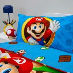 Nintendo Super Mario Splitter Reversible Single Duvet & Pillowcase Set -IT Luggage Kids Sales Store 30977935 alt03
