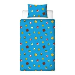 Nintendo Super Mario Splitter Reversible Single Duvet & Pillowcase Set -IT Luggage Kids Sales Store 30977935 alt07
