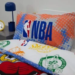 NBA Divide Reversible Single Duvet & Pillowcase Set 9 NBA Divide Reversible Single Duvet & Pillowcase Set -IT Luggage Kids Sales Store 30977936 alt02