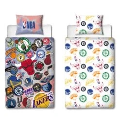 NBA Divide Reversible Single Duvet & Pillowcase Set 11 NBA Divide Reversible Single Duvet & Pillowcase Set -IT Luggage Kids Sales Store 30977936 alt04