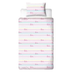 Barbie Unboxed Reversible Single Duvet Cover & Pillowcase Set 15 Barbie Unboxed Reversible Single Duvet Cover & Pillowcase Set -IT Luggage Kids Sales Store 30977945 alt07