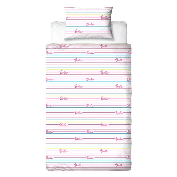 Barbie Unboxed Reversible Single Duvet Cover & Pillowcase Set 8 Barbie Unboxed Reversible Single Duvet Cover & Pillowcase Set - Image 8