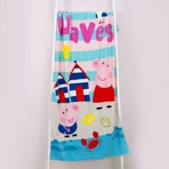 Peppa Pig Waves Cotton Beach Towel 8 Peppa Pig Waves Cotton Beach Towel -IT Luggage Kids Sales Store 30977946 alt03